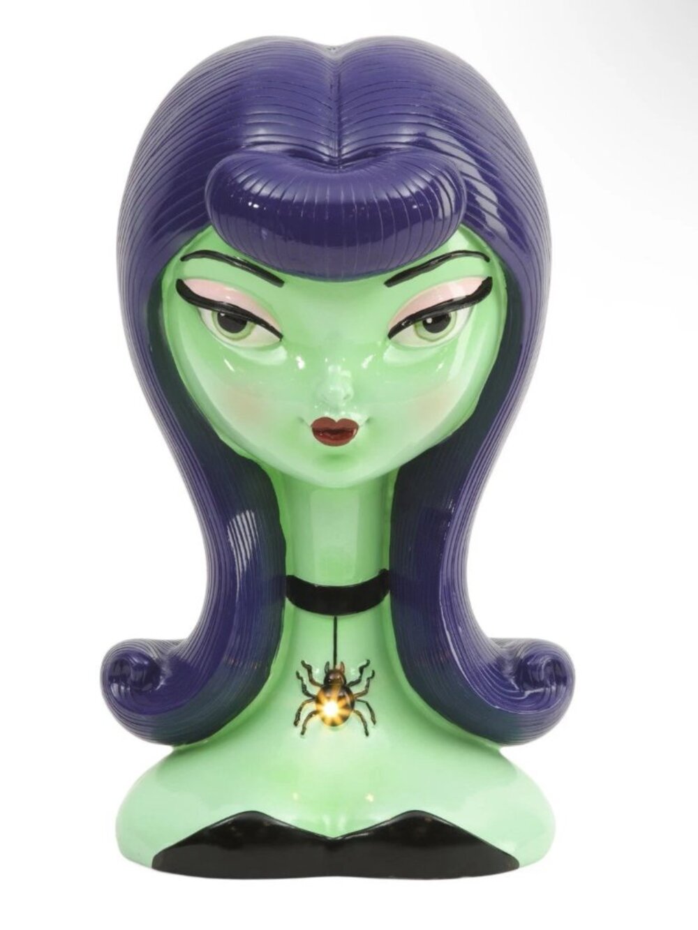 Bella Lux LED Witch Bust Decor - Summerween - NIB